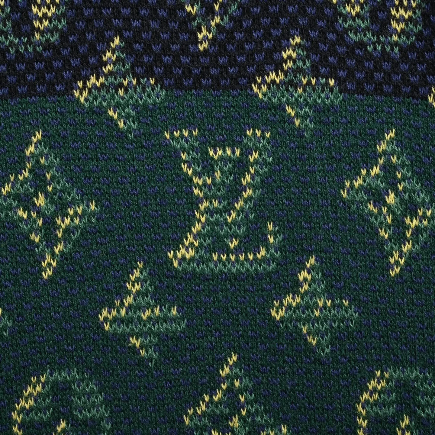 Louis Vuitton/Louis Vuitton contrasting color old flower jacquard knitted short sleeves